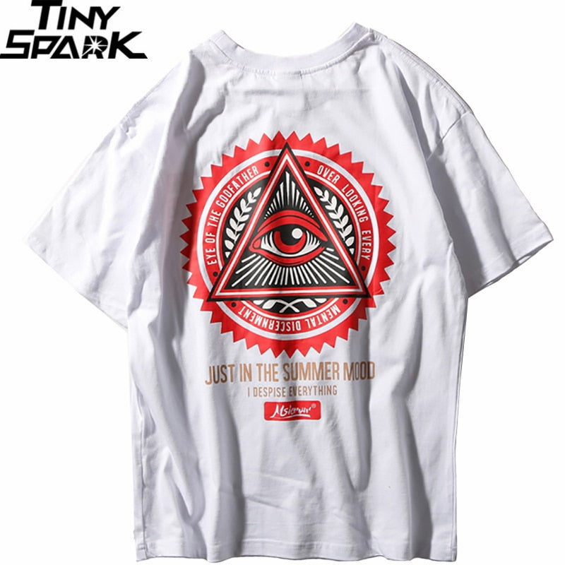 Triangle Eye T Shirts Men's Hip Hop T-Shirt