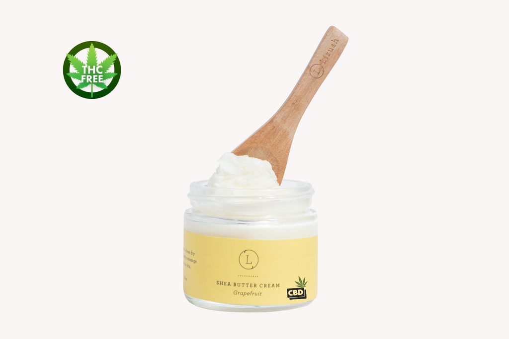 CBD Grapefruit Shea Butter Body Cream with CBD,