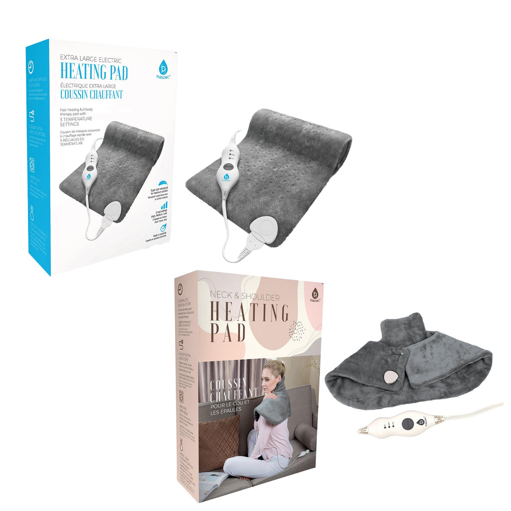 Total Comfort Package: Neck & Shoulder Warmer + Electric Heat Pad - GilloServ