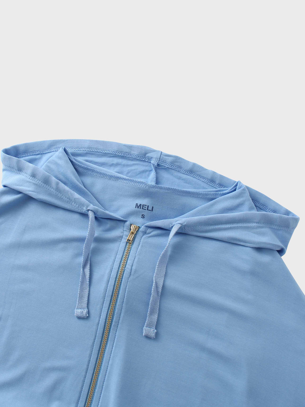 ZIP UP HOODIE-SKY BLUE