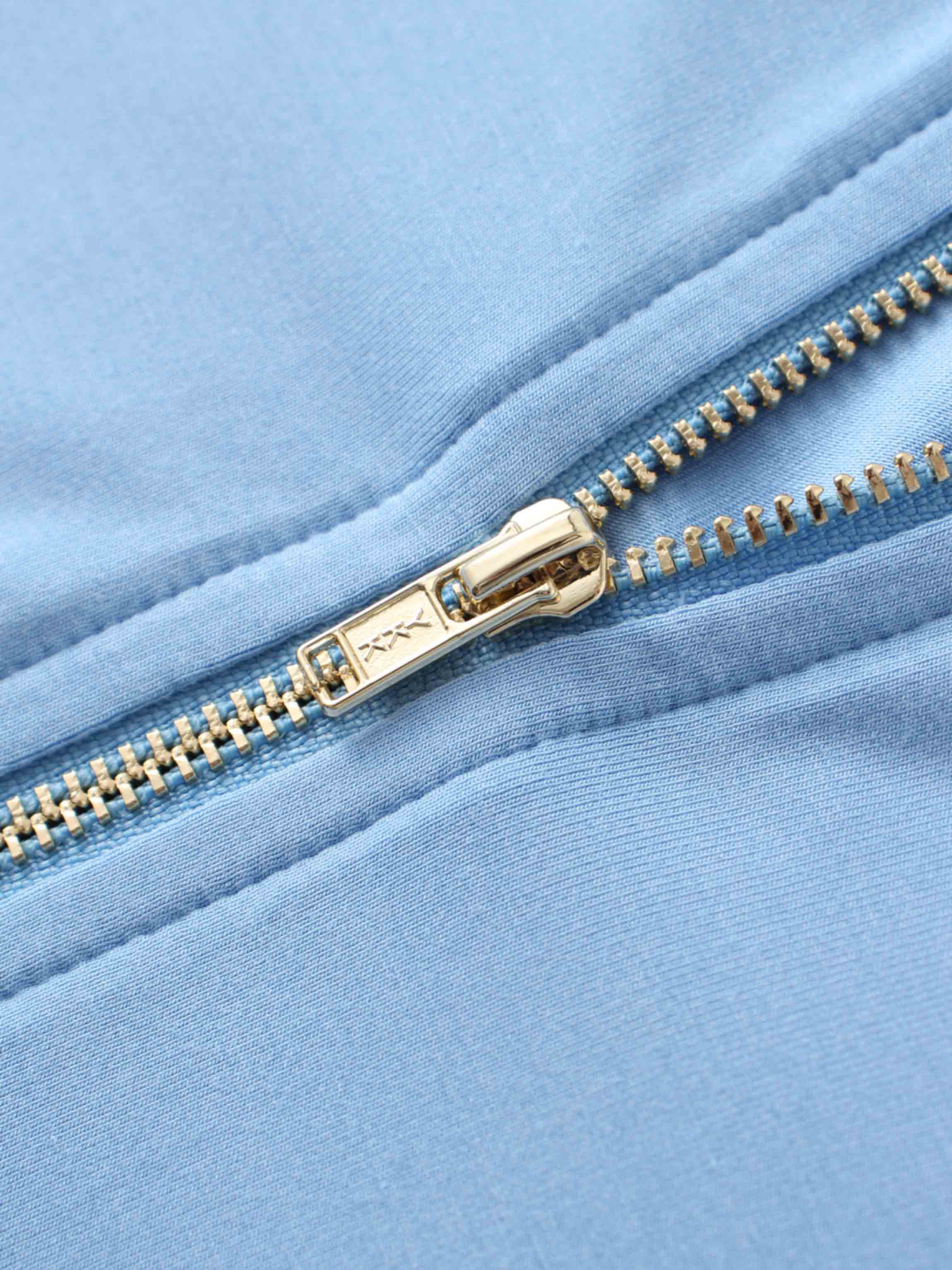 ZIP UP HOODIE-SKY BLUE