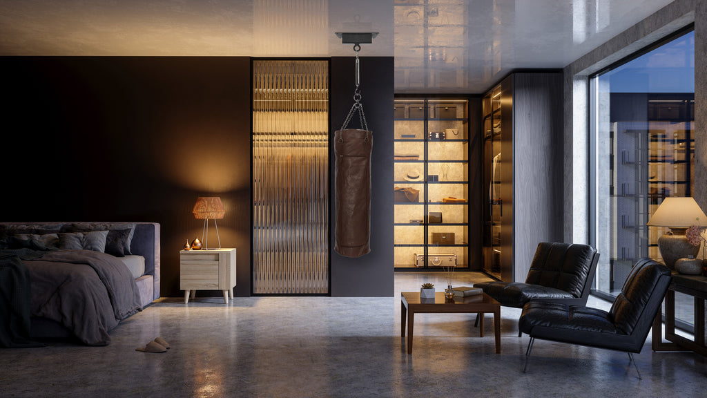 Boxing Bag Container made of Genuine Leather full grain ruffled - GilloServ