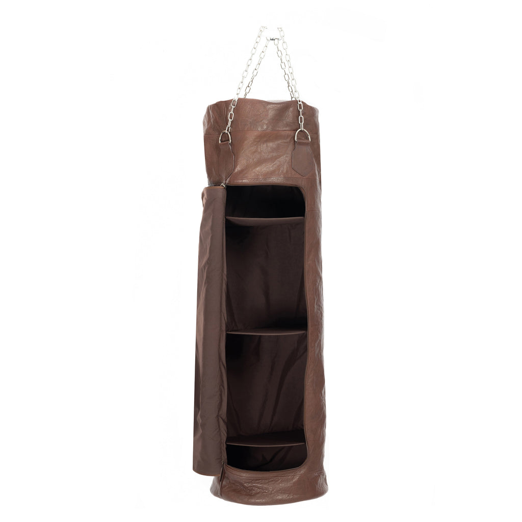 Boxing Bag Container made of Genuine Leather full grain ruffled - GilloServ