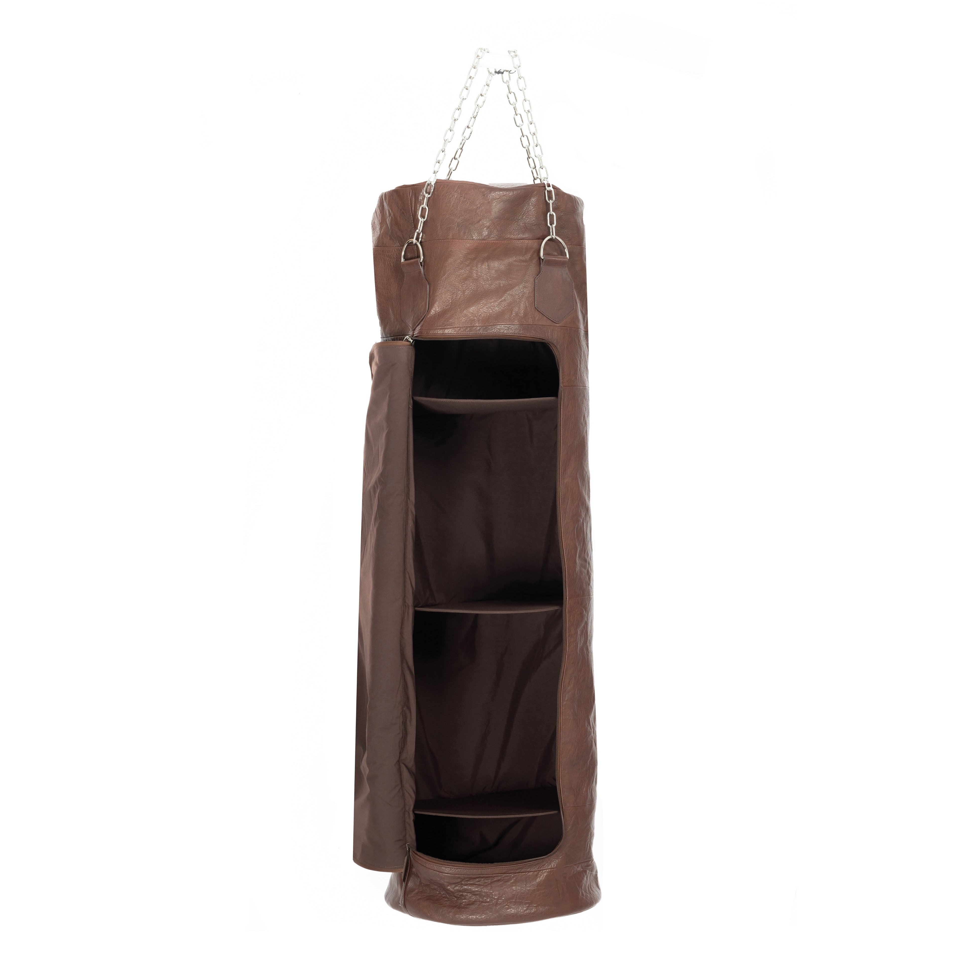 Boxing Bag Container made of Genuine Leather full grain ruffled - GilloServ