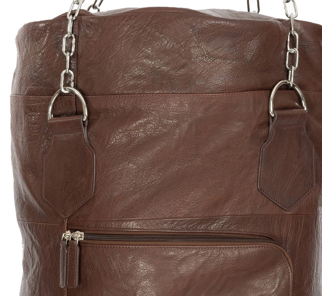 Boxing Bag Container made of Genuine Leather full grain ruffled - GilloServ