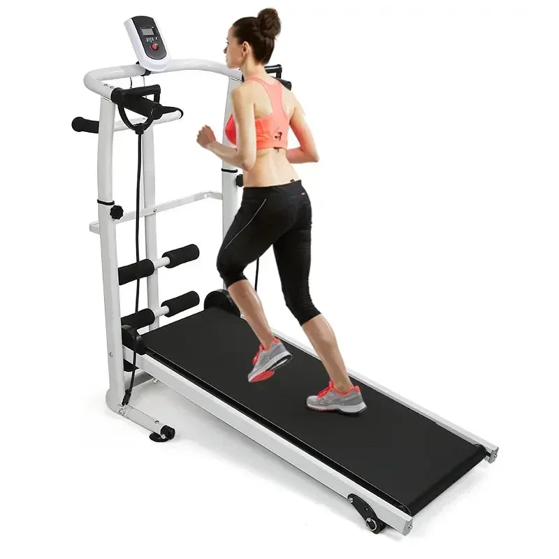 Adjustable Silent Mechanical Treadmill for Home Fitness - GilloServ