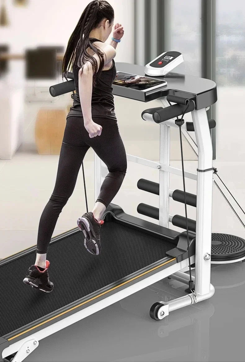 Adjustable Silent Mechanical Treadmill for Home Fitness - GilloServ