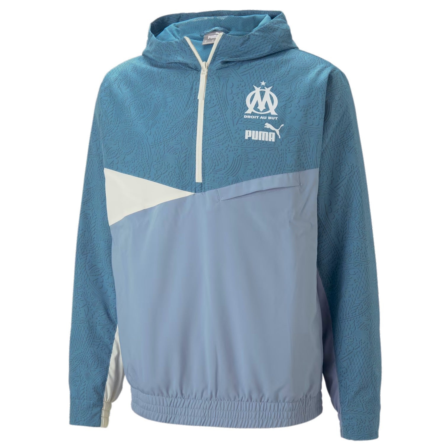 Olympique Marseille streetwear woven presentation tracksuit - GilloServ