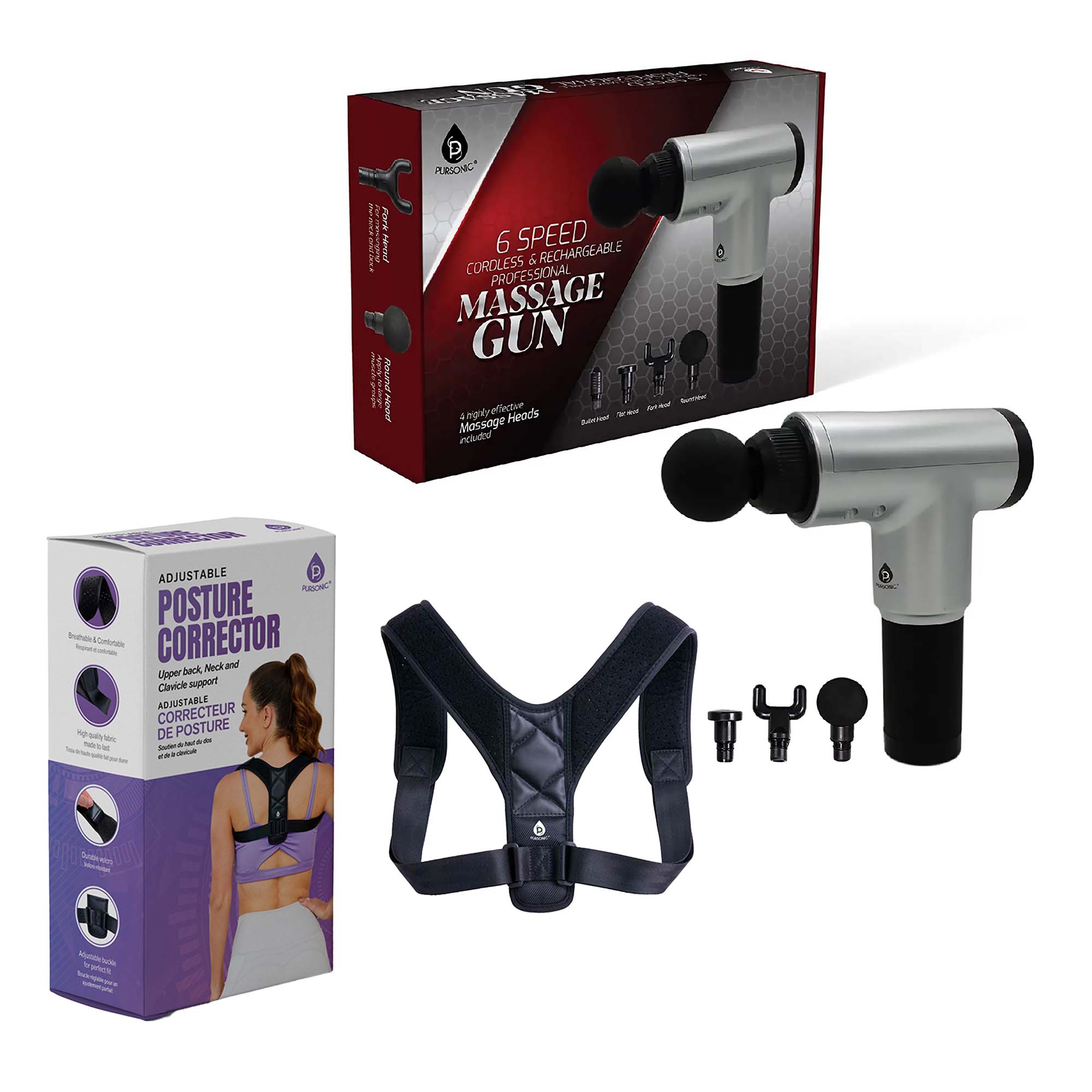 Pursonic Ultimate Pain Relief and Posture Support Bundle - GilloServ