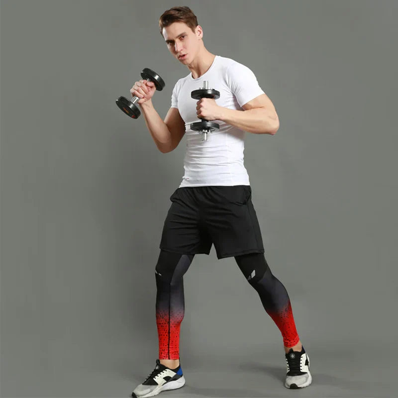 Men's Quick-Dry Compression Running & Fitness Leggings - GilloServ