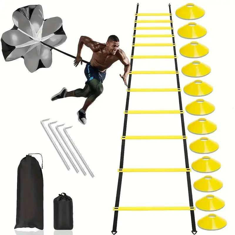 Professional Soccer Training Speed Parachute Set