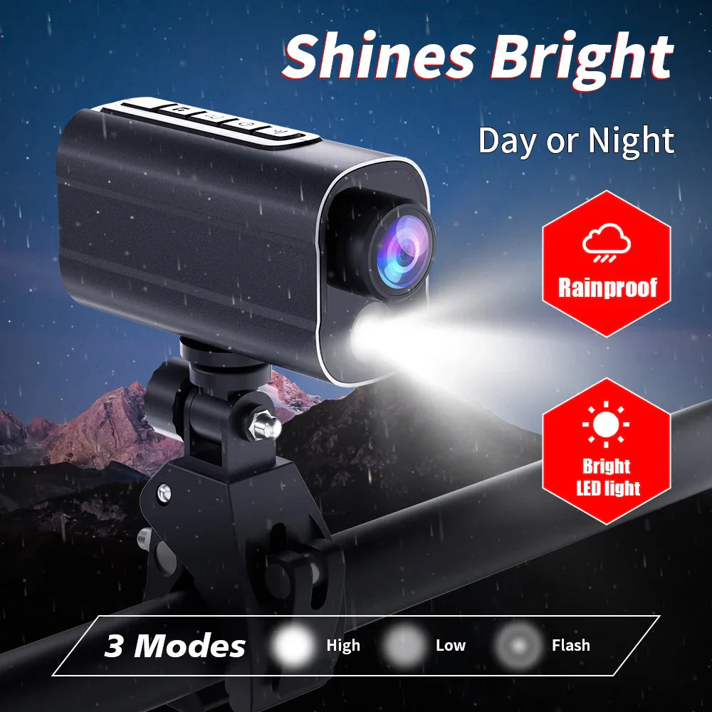 5K Action Camera with LED Light 64GB Included Black - GilloServ