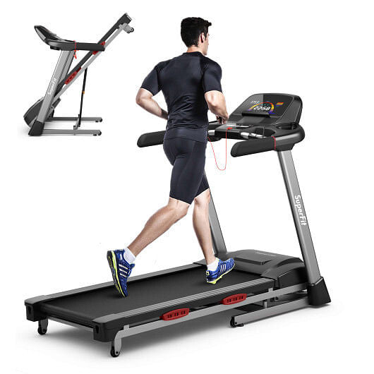4.75 HP Folding Treadmill with Auto Incline and 20 Preset Programs