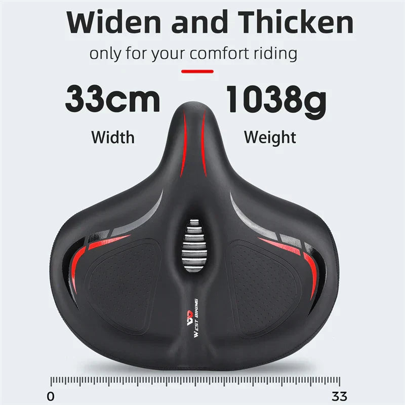 Oversized Comfort Bike Seat for Electric Stationary - GilloServ
