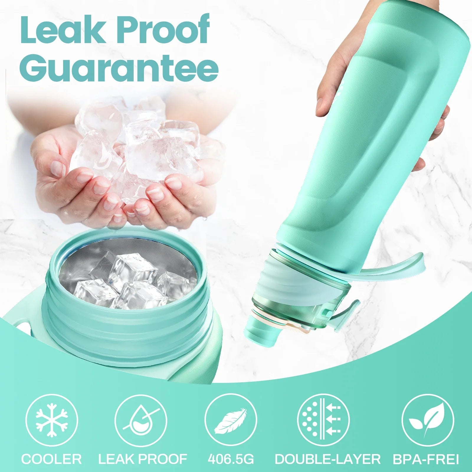 750ML Spray Water Bottle Green - GilloServ