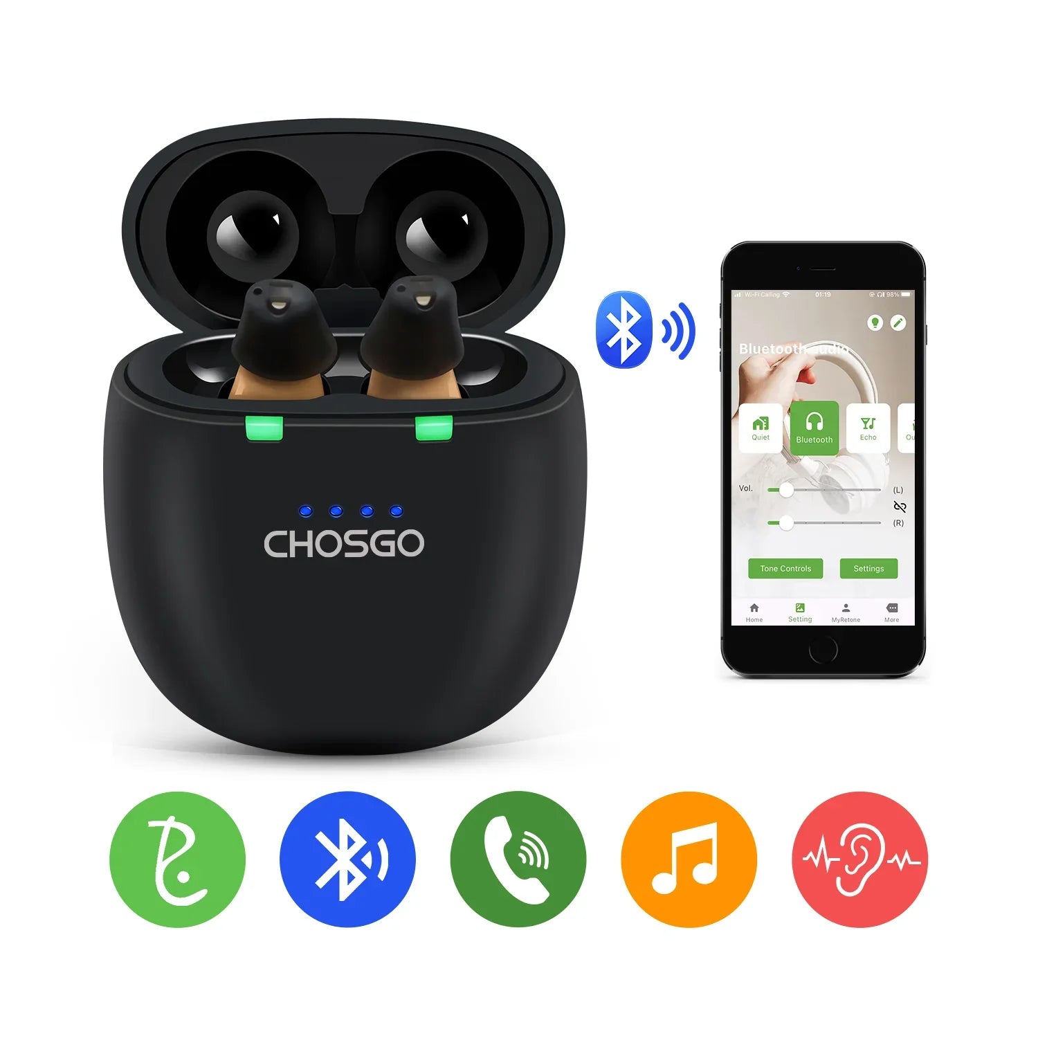 SmartU Bluetooth Hearing Aids - GilloServ
