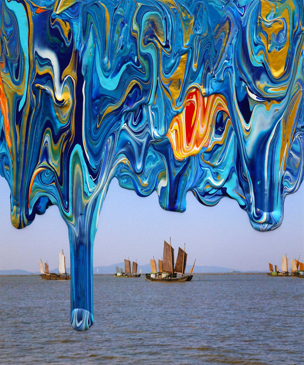 Antonio Wehrli Gravity Paint Drip Ring: Art into Jewelry-18K Gold-6