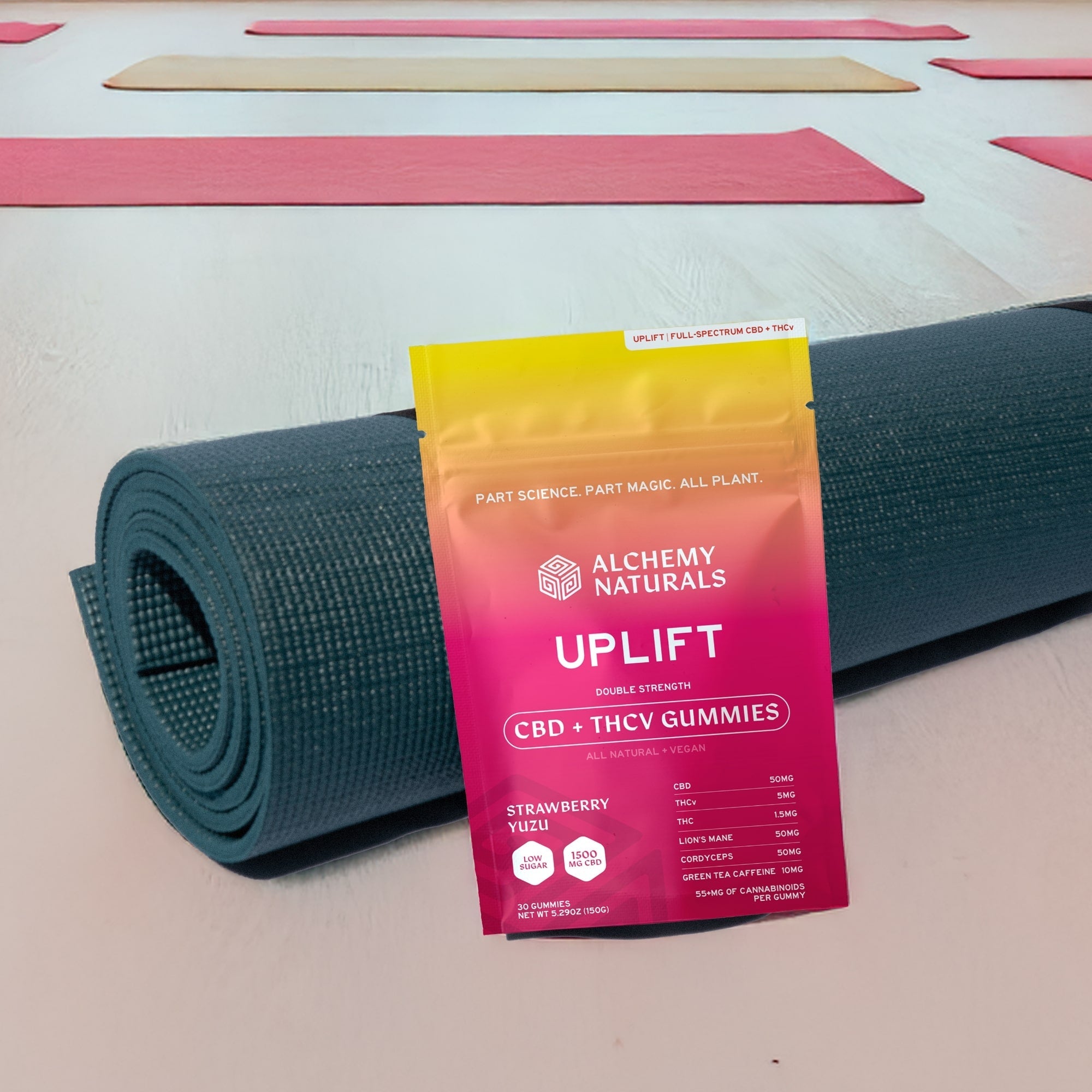 6-Pack: Naturals CBD Uplift Gummies for Mood and Workout - GilloServ