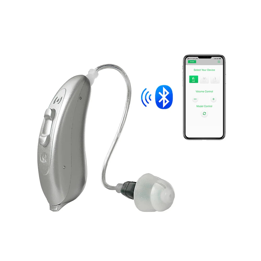 Mobile APP Control Bluetooth Hearing Aids - GilloServ