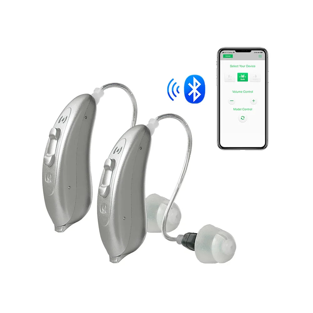 Mobile APP Control Bluetooth Hearing Aids - GilloServ