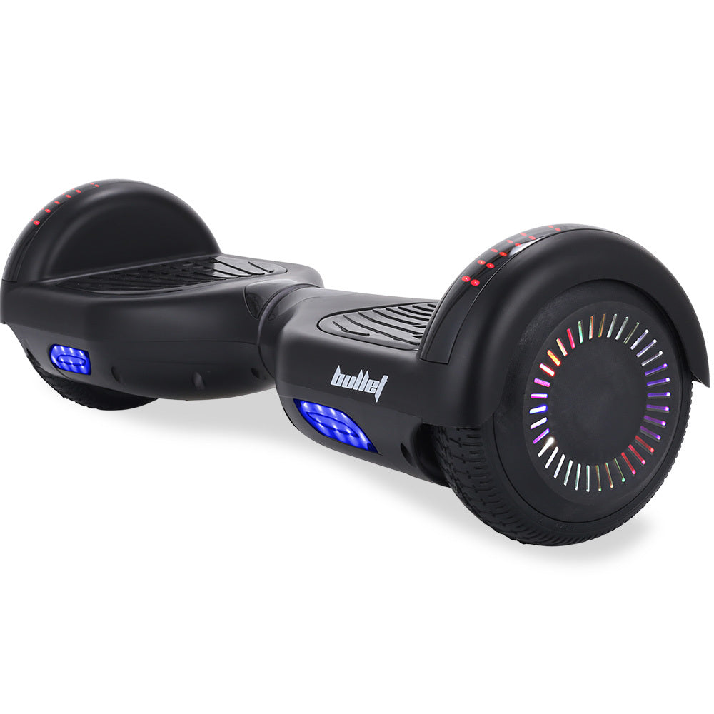 NNEDSZ Bullet SX-2000 Hoverboard Scooter, 500W Brushless, Superior Self Balancing System, UL Certified, LED Lights, Black - GilloServ