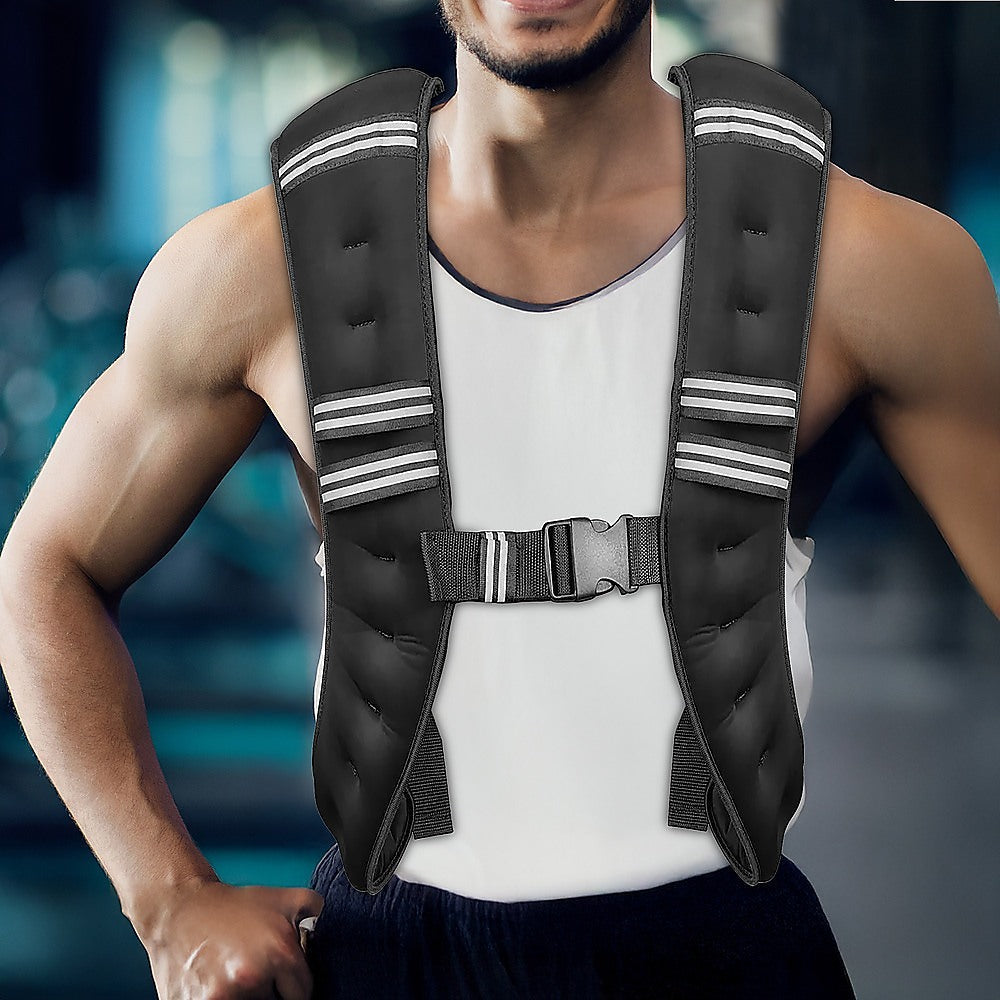 10KG Weighted Vest Top Gym Exercise Fitness Strength Sports Training Weight Loss-1