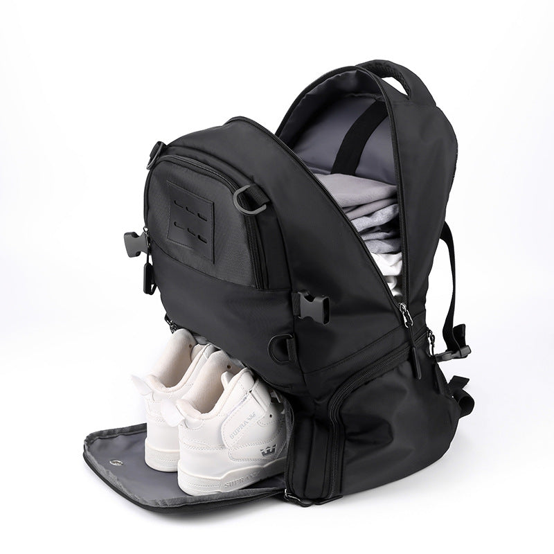 Blue And Black Large Capacity Sports Backpack, Waterproof - GilloServ