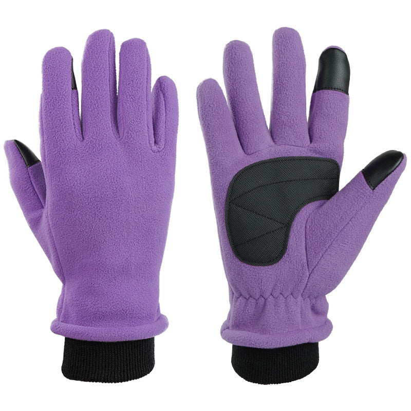 XL Purple Warm Windproof Touchscreen Gloves//Anti-Slip Grip//Winter Cycling & Outdoor Sports