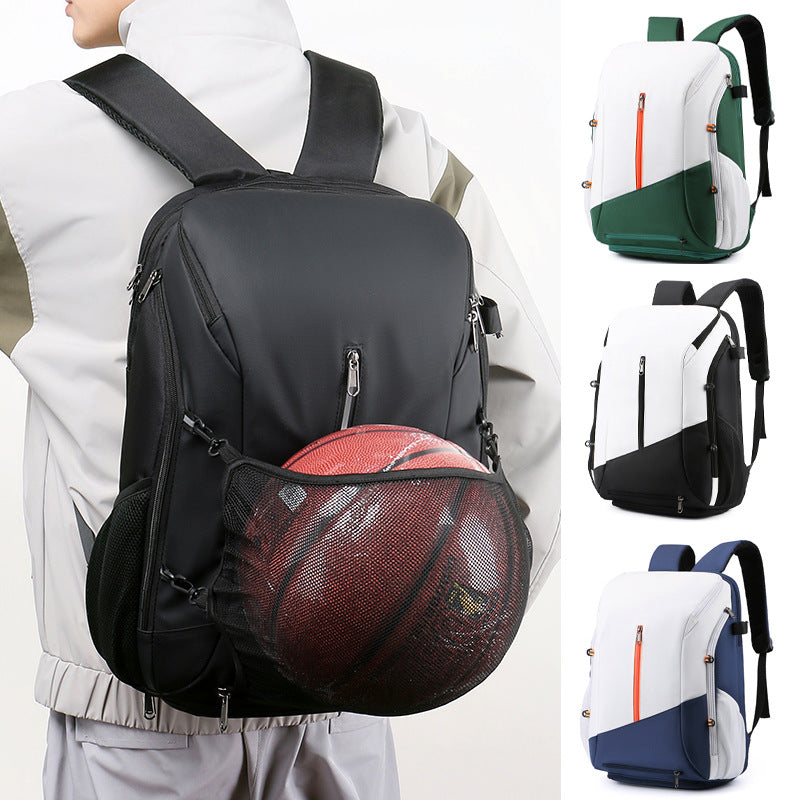 White and blue Multi-functional Sports Backpack for Men & Women - GilloServ