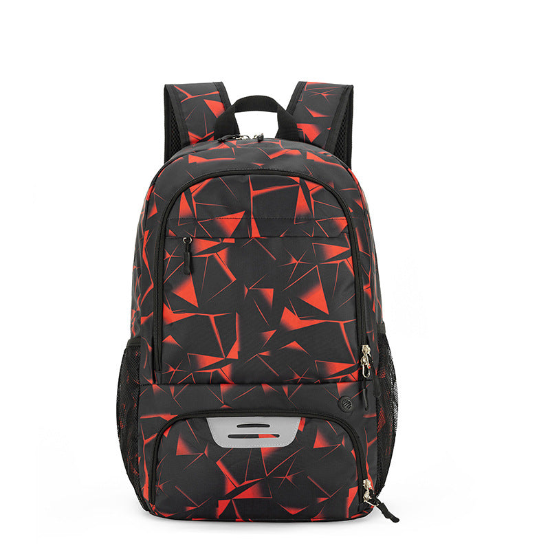 Red Sports Backpack with Separate Shoe & Ball Compartments - GilloServ