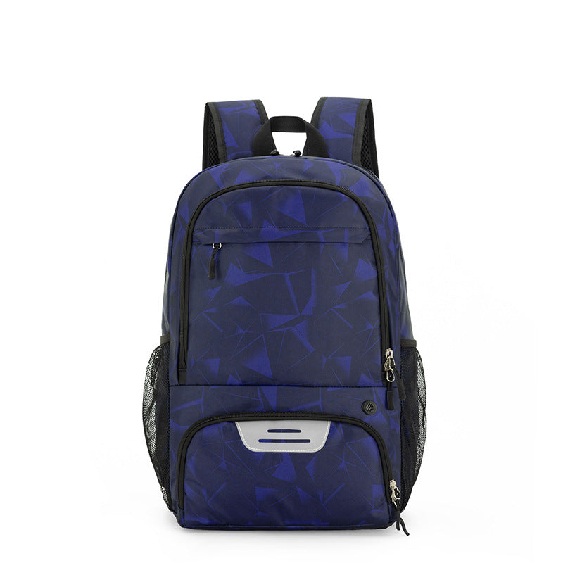 Dark blue Sports Backpack with Separate Shoe & Ball - GilloServ
