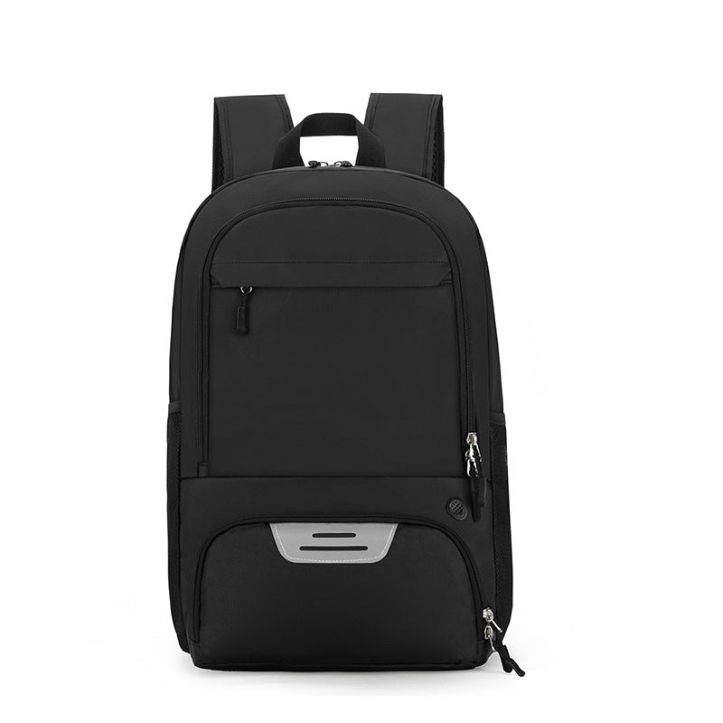 Black Sports Backpack with Separate Shoe & Ball Compartments - GilloServ
