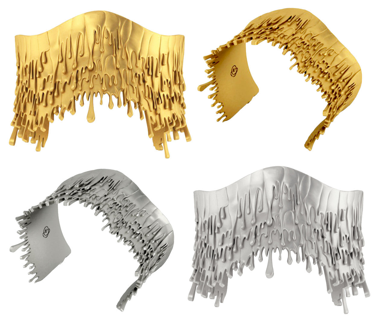 Antonio Wehrli Gravity Paint Drip Bracelet: Art into Jewelry-18K Gold-0