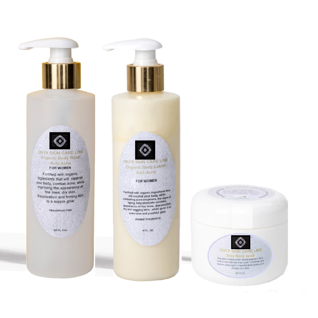THREE STEP ANTI-ACNE BODY SYSTEM - FOR WOMEN - GilloServ