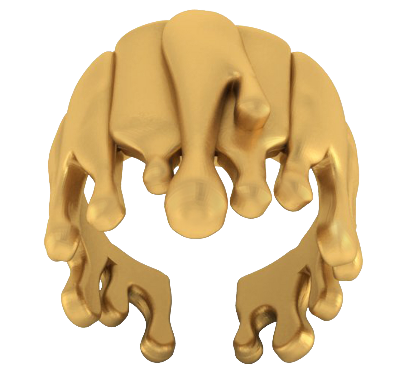 Antonio Wehrli Gravity Paint Drip Ring: Art into Jewelry-18K Gold-1