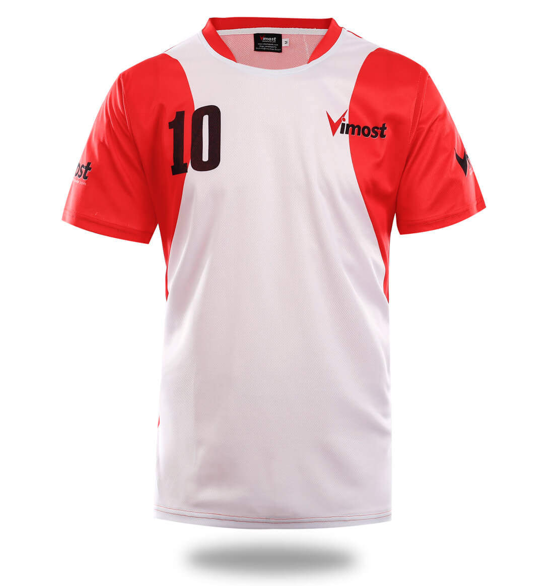 White Red Design Sublimated Soccer Jersey - GilloServ