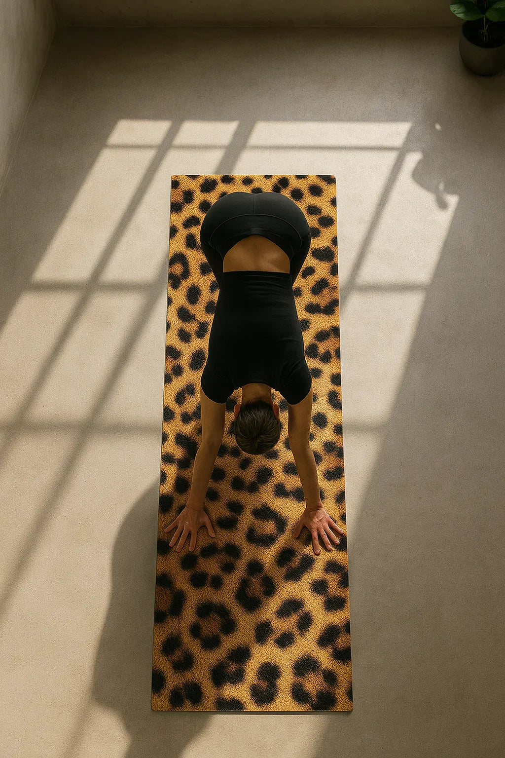 Leopard Pattern Yoga Mat// Eco-Friendly + Grip-Enhanced Flow