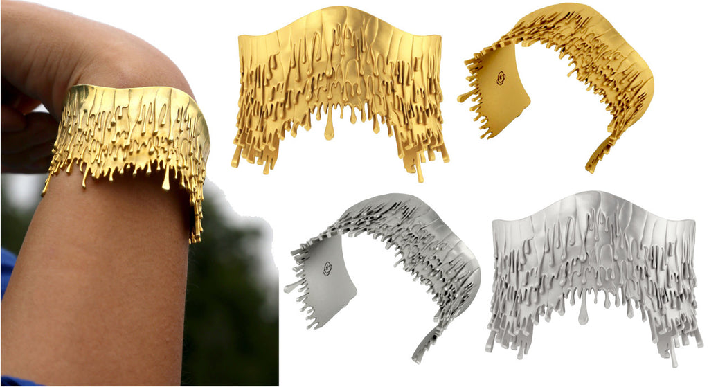 Antonio Wehrli Gravity Paint Drip Bracelet: Art into Jewelry-18K Gold-14