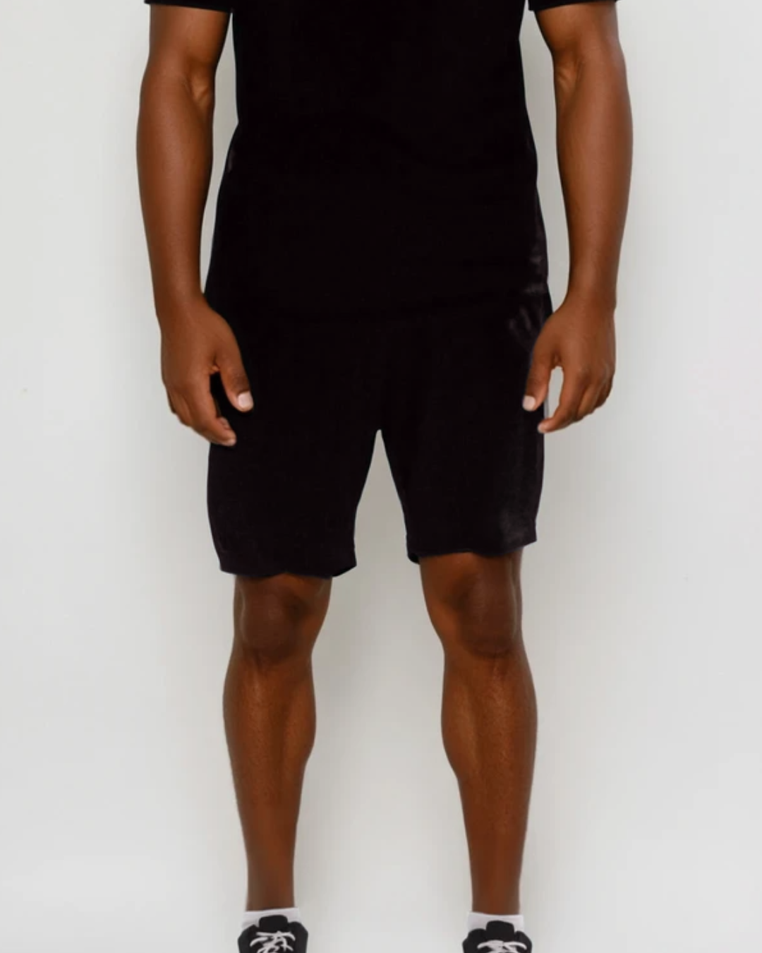 Men's Merino Wool Sports Shorts - Black