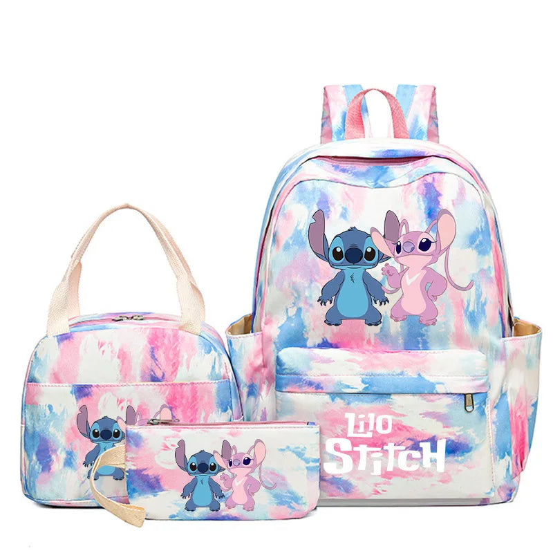 Large Capacity Backpack Colorful Zipper Double Shoulder Bag - GilloServ