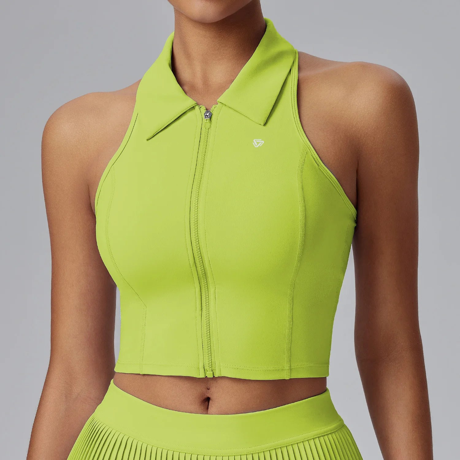 Women Sports Mini Pleated Skirt Golf Tennis Skirts With Pocket Gradient Color - GilloServ