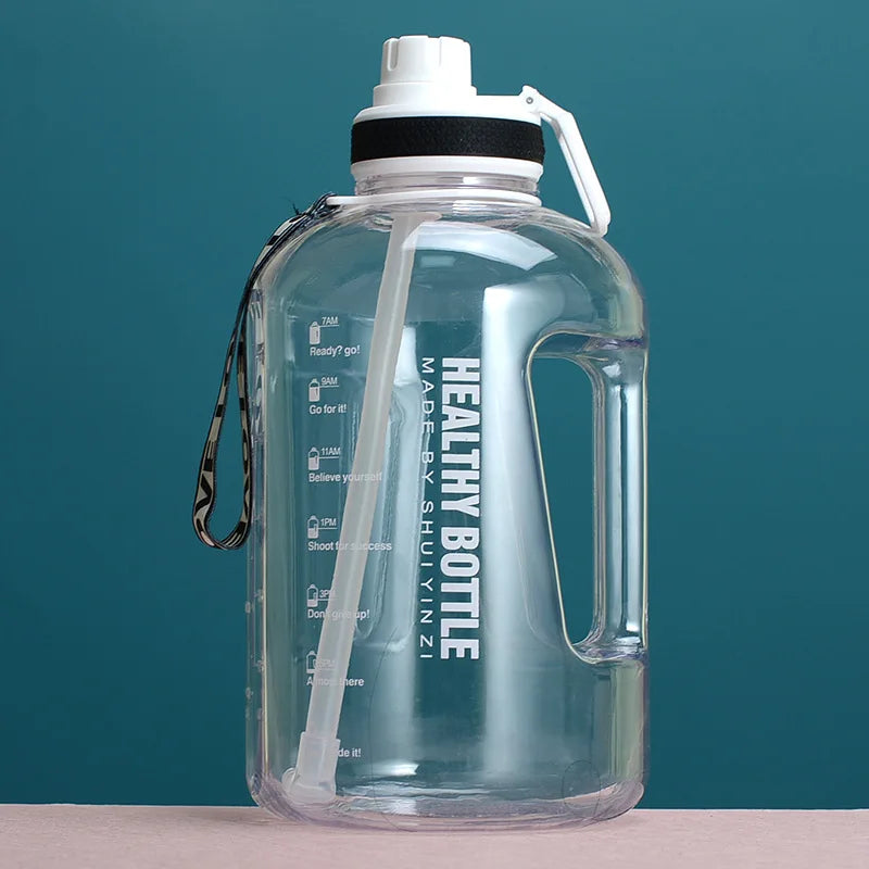 2.2Liters Large Capacity Cup//Fitness Gallon Straw Big Water Bottle