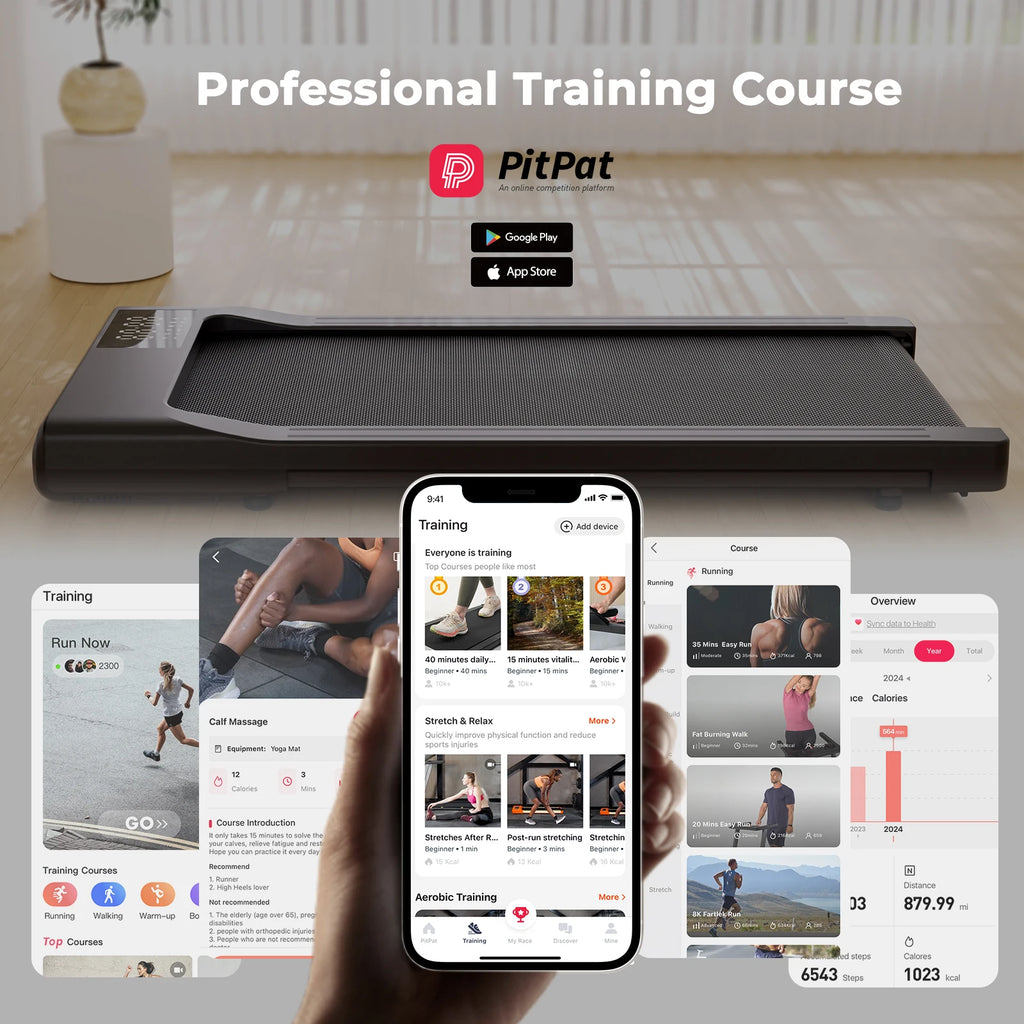 Hot Sale Treadmill 2in1 Treadmills for Home/Office Remote Control LCD Display Adjustable Speed Walking Pad Exercise Machine - GilloServ