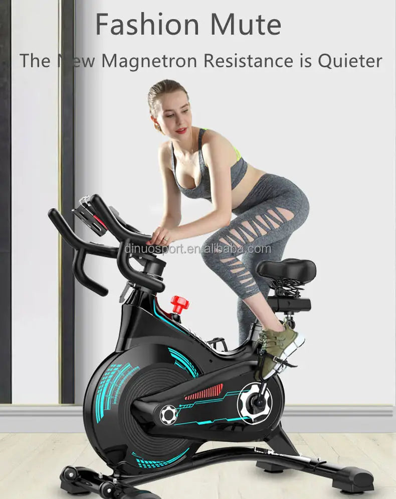Magnetic Resistance Exercise Bike Home Cardio Gym Workout Bike Fitness Indoor Gym Exercise Flywheel 13 kg Spinning Bike - GilloServ