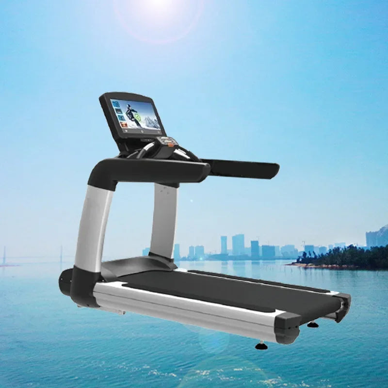 Commercial Electric Treadmill with LED Display Touch Screen Gym Cardio Fitness Running Machine Heart Rate Test Sports Equipment - GilloServ