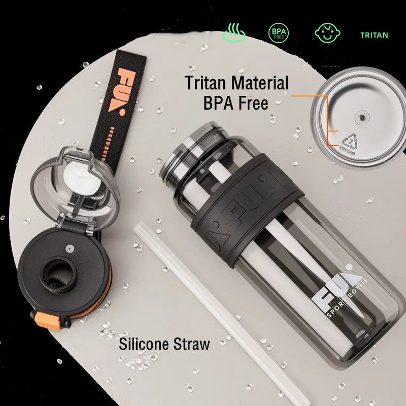 640ml/770ml High Quality Water Bottle Portable/ Durable Gym Fitness Tritan Material - GilloServ