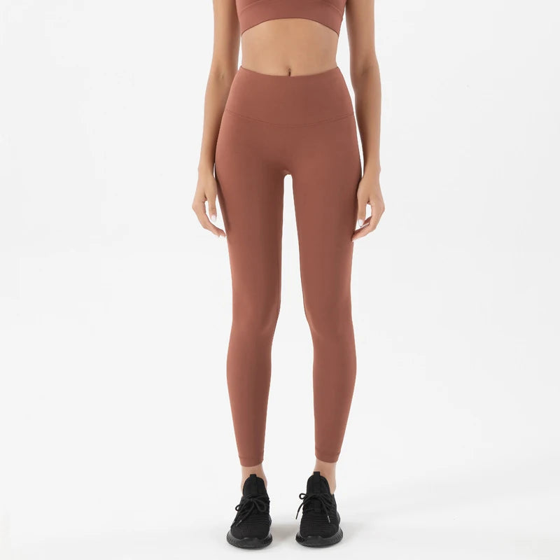 Nylon Leggings Women Yoga Pants Tight High Waist Hidden Pocket - GilloServ