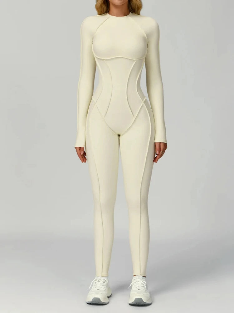 Women Yoga Suit Beautiful Back Hollow Out One Piece Sport Fitness Clothing Cotton Comfortable Activewear Stretchy Gym - GilloServ