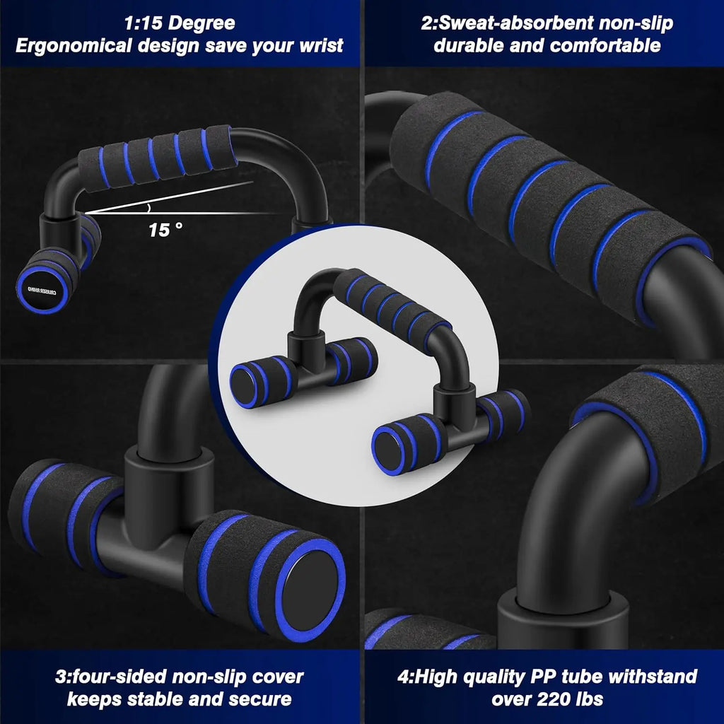 Push Up Stand Gym Handles Home Fitness Chest Muscle Training Bodybuilding Equipment - GilloServ