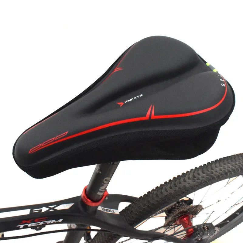 Bicycle Saddle Cover Memory Foam Soft Seat Cushion Mountain Bike Waterproof PU Leather Non-slip Seat Cover - GilloServ